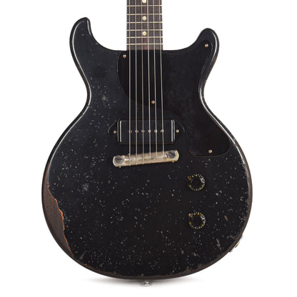 Gibson Custom Shop Murphy Lab 1960 Les Paul Junior Double Cut Reissue Ebony Ultra Heavy Aged Electric Guitars / Solid Body