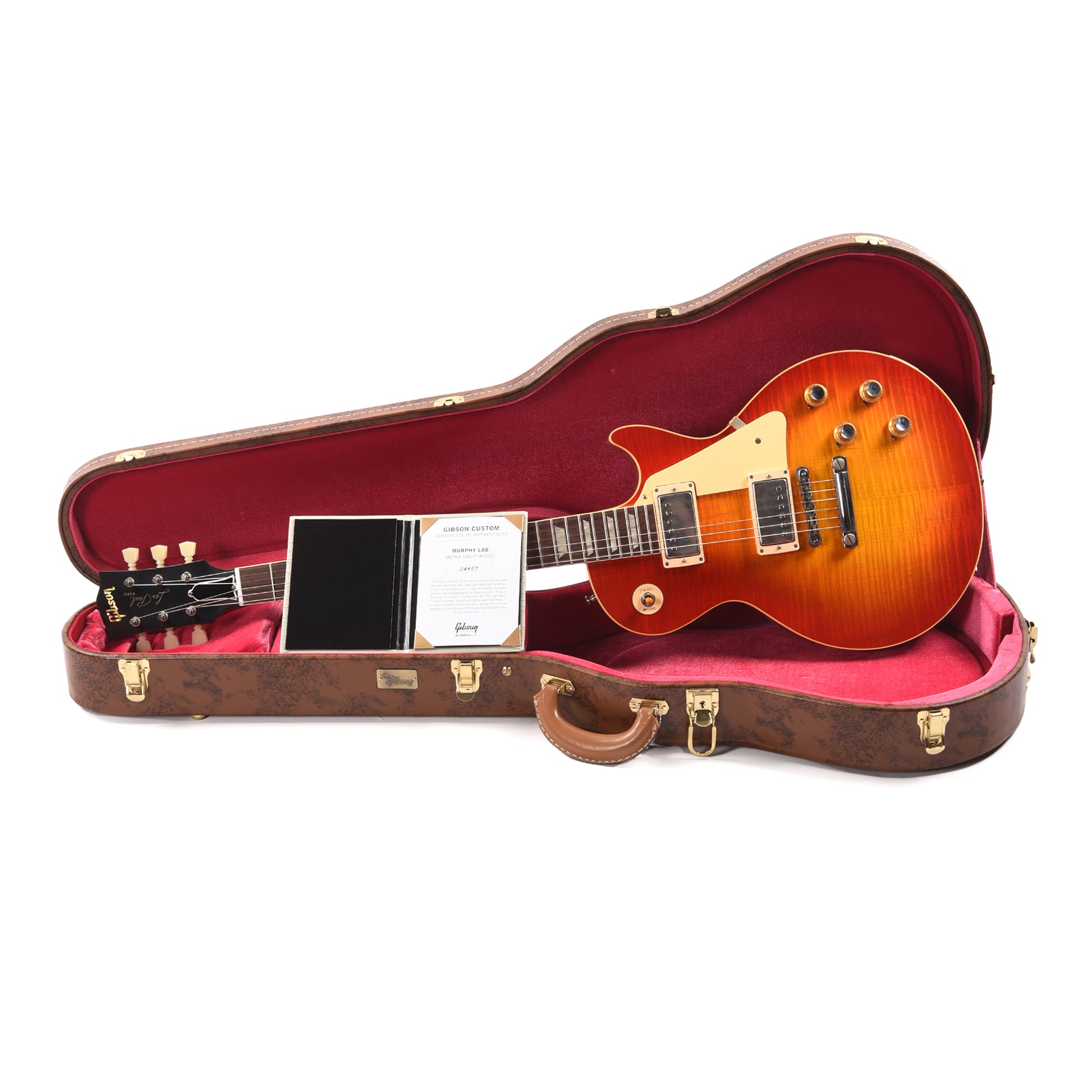 Gibson Custom Shop Murphy Lab 1960 Les Paul Standard "CME Spec" Chambered Heritage Cherry Sunburst Ultra Light Aged w/Lightweight Back Electric Guitars / Solid Body