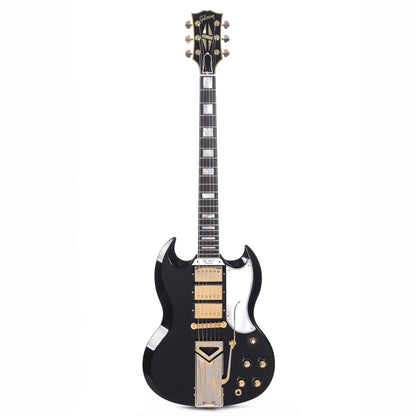 Gibson Custom Shop Murphy Lab 1961 Les Paul/SG Custom "CME Spec" Heavy Antique Ebony Ultra Light Aged w/Sideways Vibrola (Serial #CME01922) Electric Guitars / Solid Body
