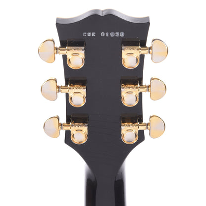 Gibson Custom Shop Murphy Lab 1961 Les Paul/SG Custom "CME Spec" Heavy Antique Ebony Ultra Light Aged w/Sideways Vibrola Electric Guitars / Solid Body