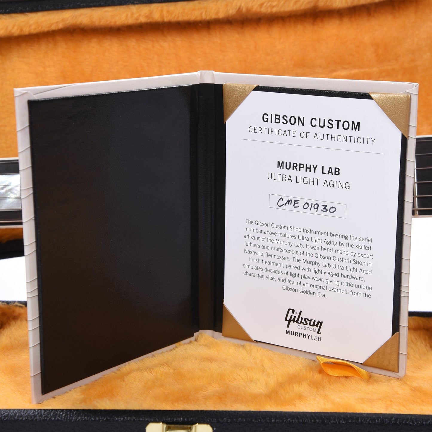 Gibson Custom Shop Murphy Lab 1961 Les Paul/SG Custom "CME Spec" Heavy Antique Ebony Ultra Light Aged w/Sideways Vibrola Electric Guitars / Solid Body