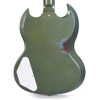 Gibson Custom Shop Murphy Lab 1961 Les Paul/SG Custom "CME Spec" Heavy Antique Pelham Blue Heavy Aged w/Sideways Vibrola Electric Guitars / Solid Body