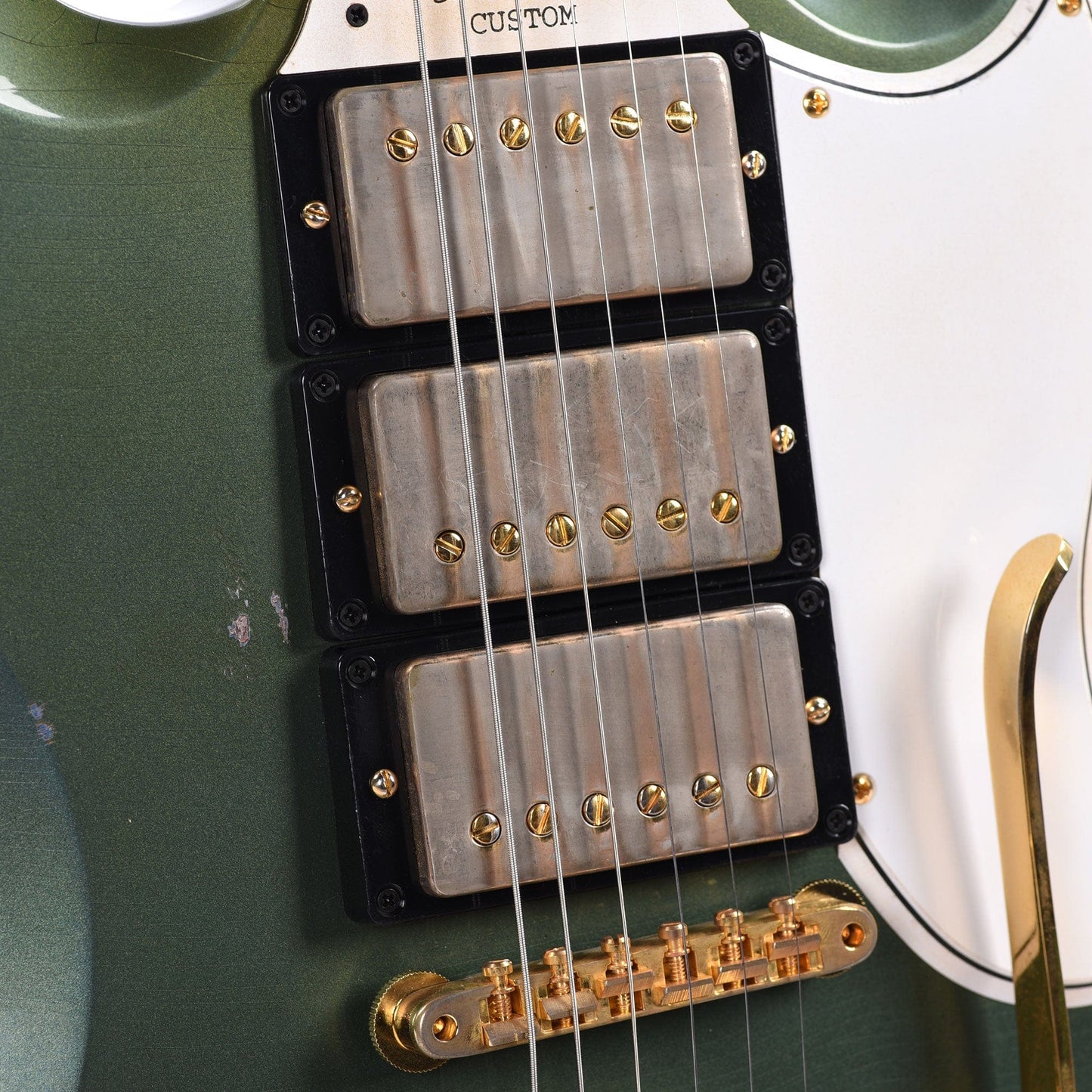 Gibson Custom Shop Murphy Lab 1961 Les Paul/SG Custom "CME Spec" Heavy Antique Pelham Blue Heavy Aged w/Sideways Vibrola Electric Guitars / Solid Body