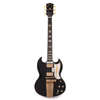 Gibson Custom Shop Murphy Lab 1961 Les Paul/SG Standard "CME Spec" Heavy Antique Ebony Heavy Aged w/Maestro Vibrola Electric Guitars / Solid Body