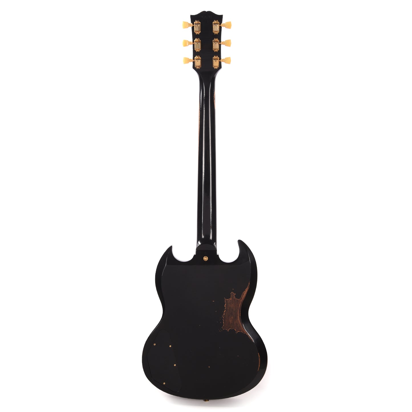 Gibson Custom Shop Murphy Lab 1961 Les Paul/SG Standard "CME Spec" Heavy Antique Ebony Heavy Aged w/Maestro Vibrola Electric Guitars / Solid Body