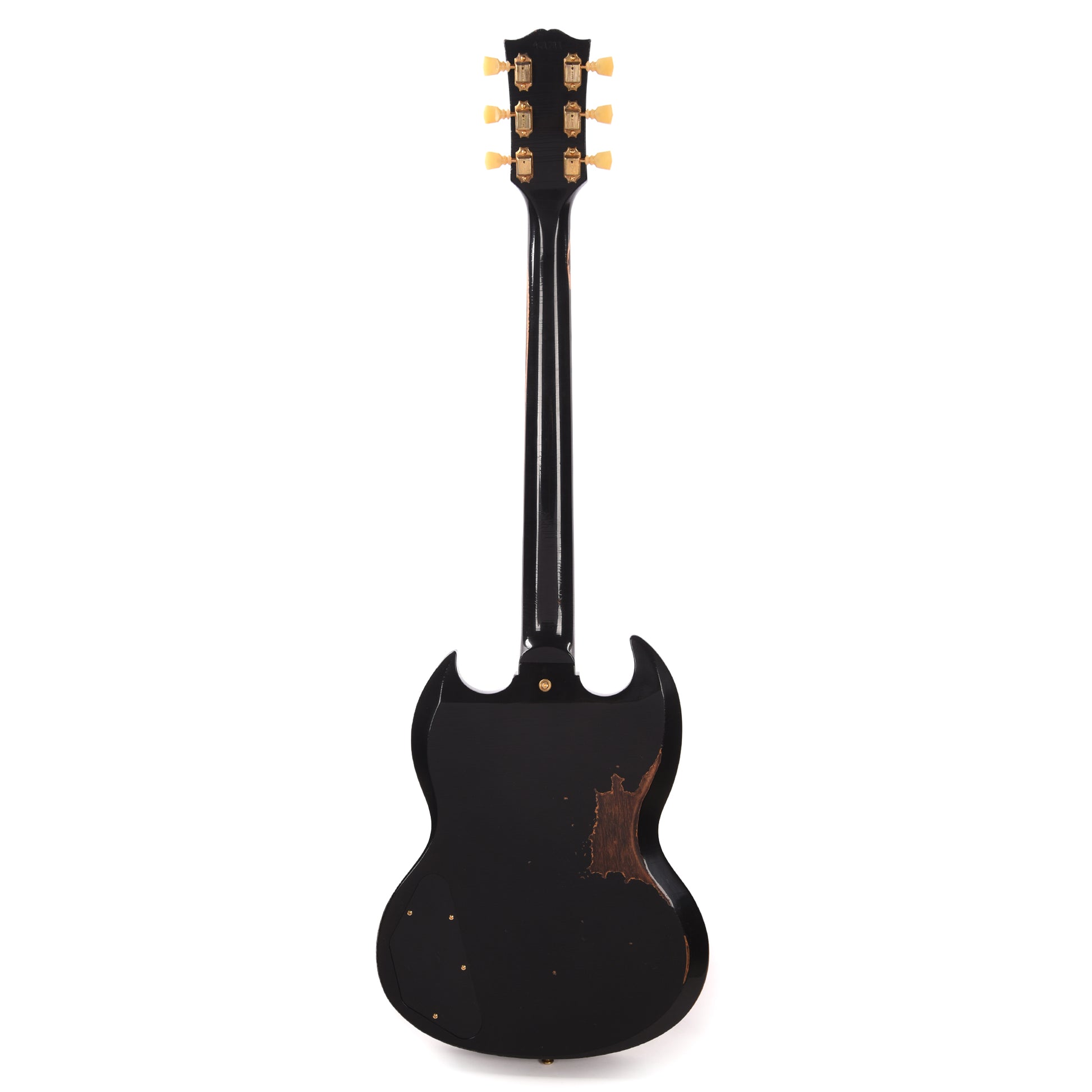 Gibson Custom Shop Murphy Lab 1961 Les Paul/SG Standard "CME Spec" Heavy Antique Ebony Heavy Aged w/Maestro Vibrola Electric Guitars / Solid Body