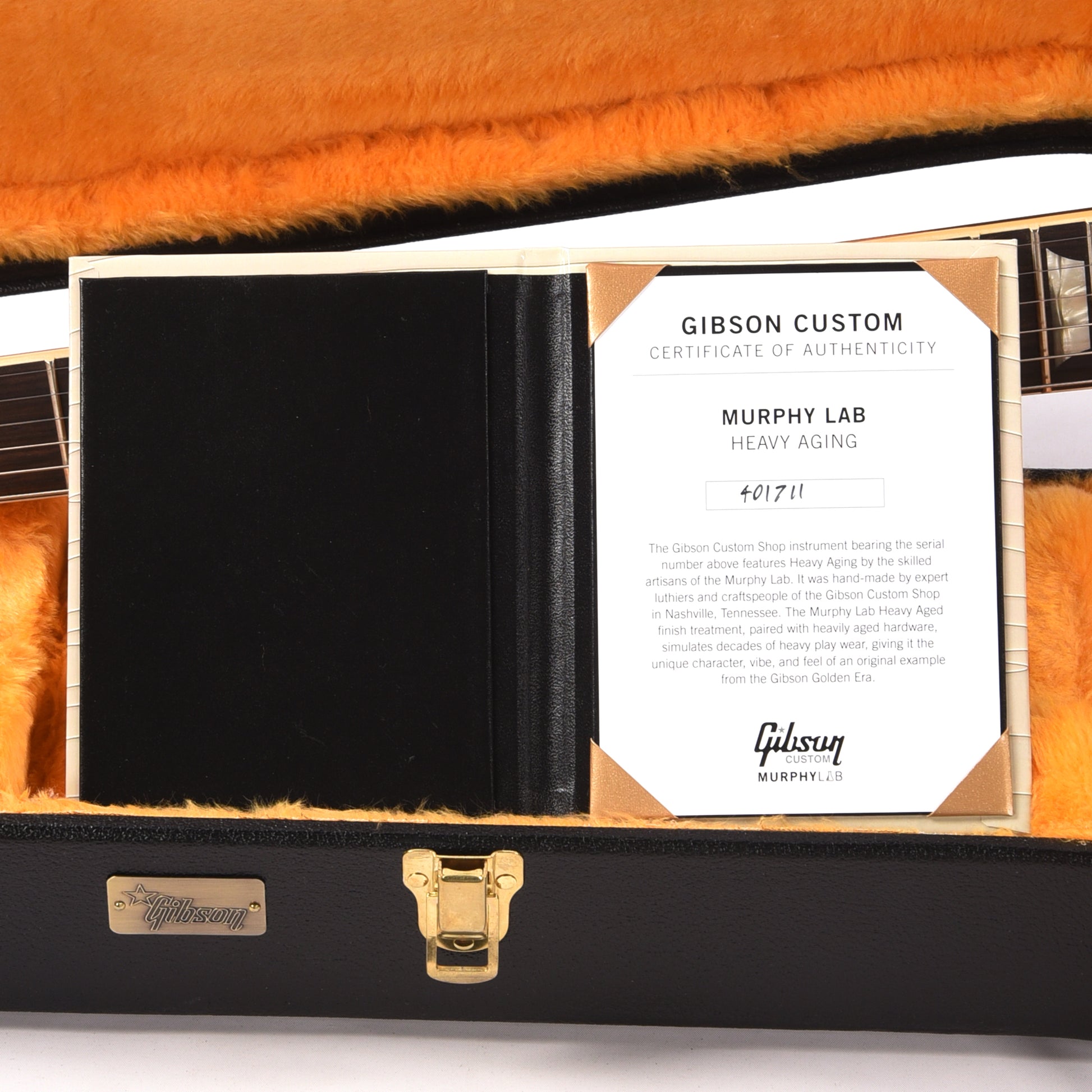 Gibson Custom Shop Murphy Lab 1961 Les Paul/SG Standard "CME Spec" Heavy Antique Ebony Heavy Aged w/Maestro Vibrola Electric Guitars / Solid Body