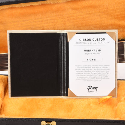 Gibson Custom Shop Murphy Lab 1961 Les Paul/SG Standard "CME Spec" Heavy Antique Ebony Heavy Aged w/Maestro Vibrola Electric Guitars / Solid Body