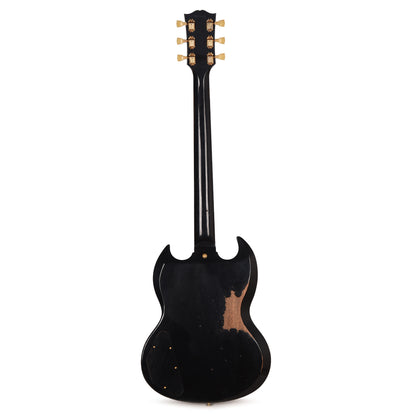 Gibson Custom Shop Murphy Lab 1961 Les Paul/SG Standard "CME Spec" Heavy Antique Ebony Heavy Aged w/Maestro Vibrola Electric Guitars / Solid Body