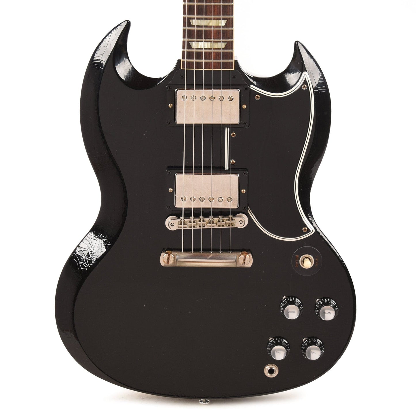 Gibson Custom Shop Murphy Lab 1961 Les Paul SG Standard "CME Spec" Ultra Light Aged Antique Ebony w/Stop Bar & Grovers Electric Guitars / Solid Body