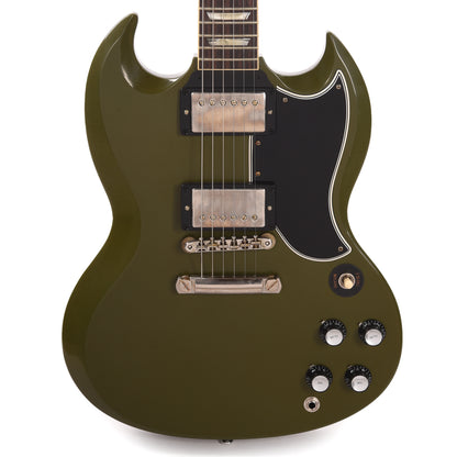 Gibson Custom Shop Murphy Lab 1961 Les Paul SG Standard "CME Spec" Ultra Light Aged Antique Olive Drab w/Stop Bar & Grovers Electric Guitars / Solid Body