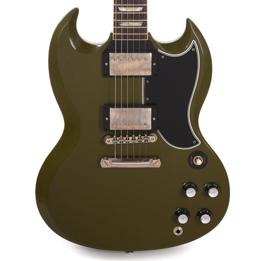 Gibson Custom Shop Murphy Lab 1961 Les Paul SG Standard "CME Spec" Ultra Light Aged Antique Olive Drab w/Stop Bar & Grovers Electric Guitars / Solid Body
