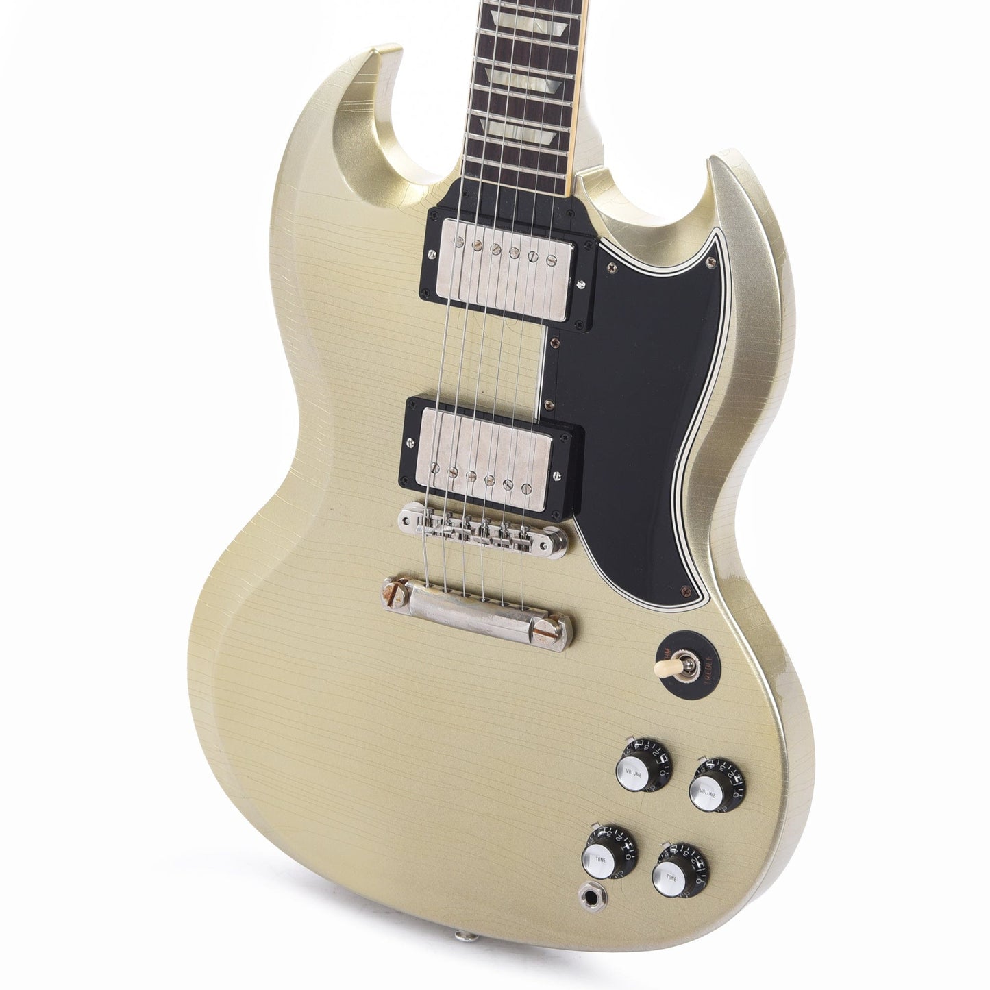 Gibson Custom Shop Murphy Lab 1961 Les Paul SG Standard "CME Spec" Ultra Light Aged Antique Silver Mist Poly w/Stop Bar & Grovers Electric Guitars / Solid Body