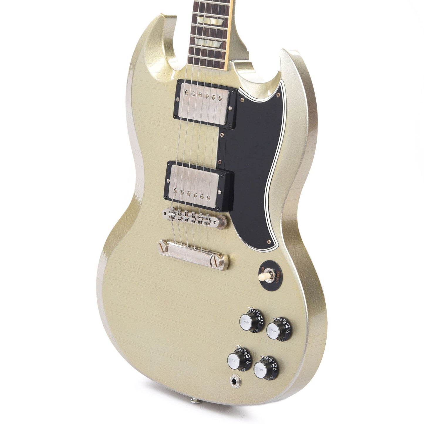 Gibson Custom Shop Murphy Lab 1961 Les Paul SG Standard "CME Spec" Ultra Light Aged Antique Silver Mist Poly w/Stop Bar & Grovers Electric Guitars / Solid Body