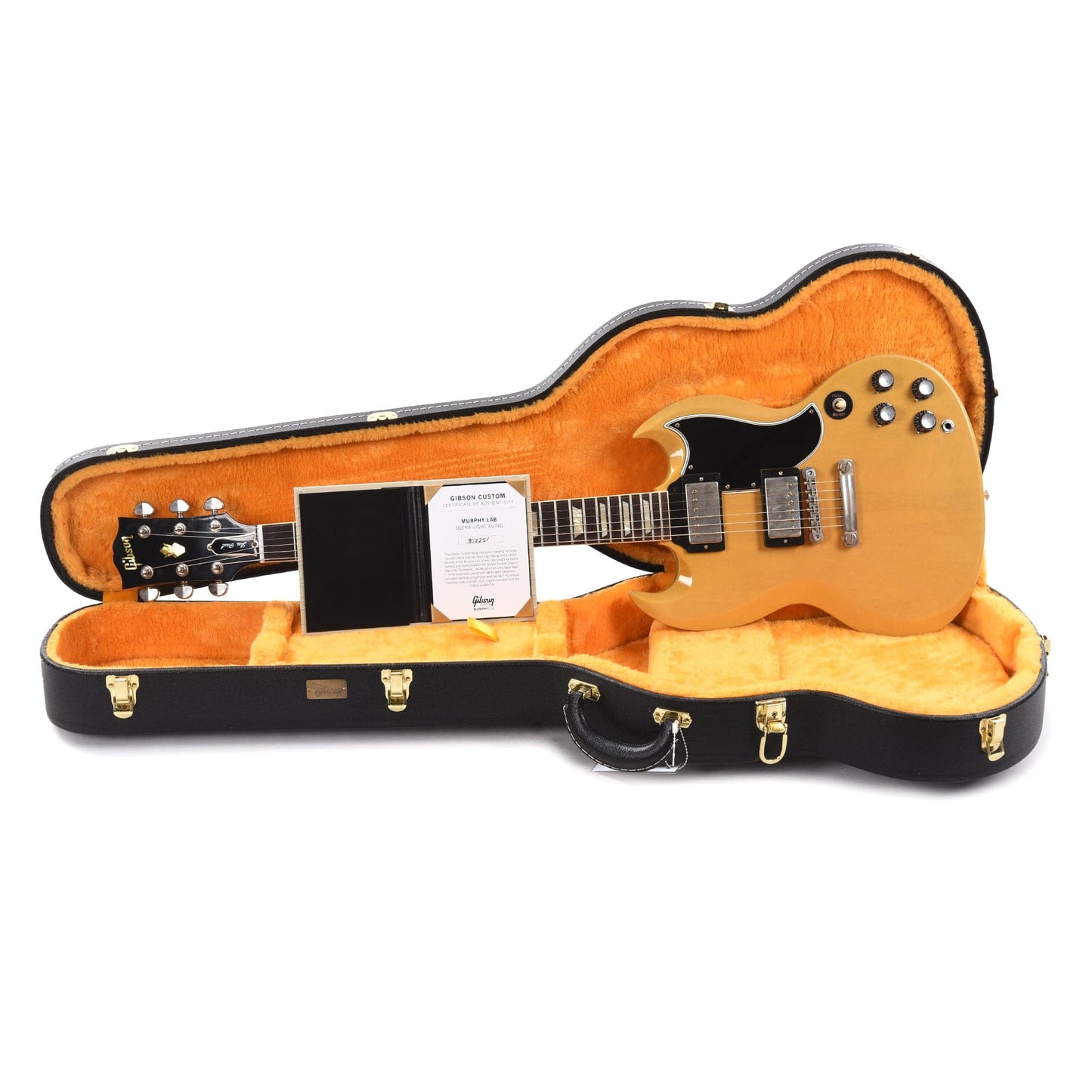 Gibson Custom Shop Murphy Lab 1961 Les Paul SG Standard "CME Spec" Ultra Light Aged Antique TV Yellow w/Stop Bar & Grovers Electric Guitars / Solid Body