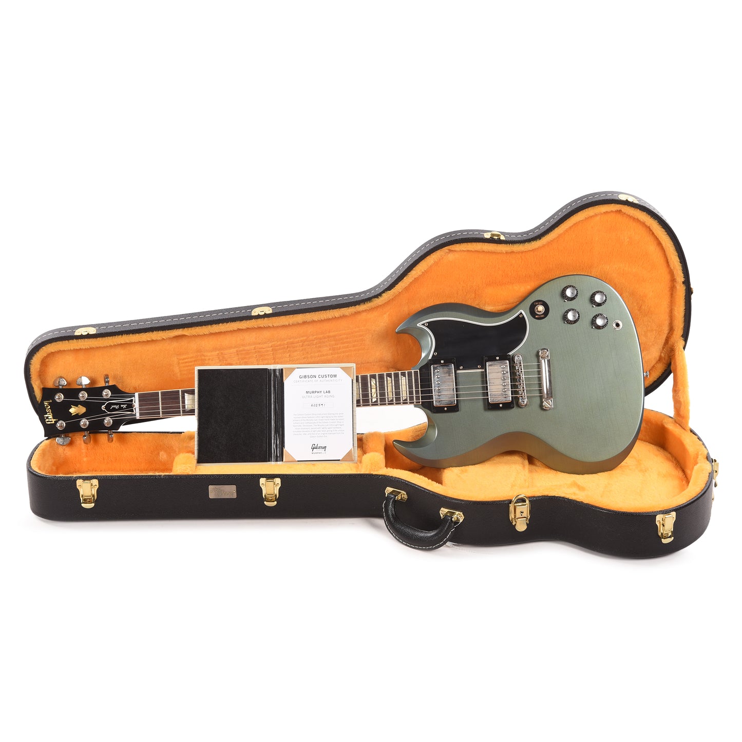 Gibson Custom Shop Murphy Lab 1961 Les Paul SG Standard "CME Spec" Ultra Light Aged Heavy Antique Pelham Blue w/Stop Bar & Grovers Electric Guitars / Solid Body