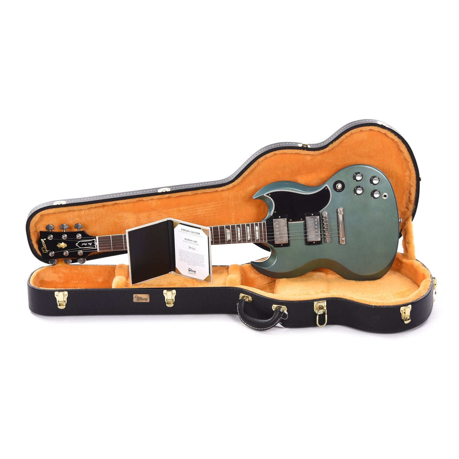 Gibson Custom Shop Murphy Lab 1961 Les Paul SG Standard "CME Spec" Ultra Light Aged Heavy Antique Pelham Blue w/Stop Bar & Grovers Electric Guitars / Solid Body