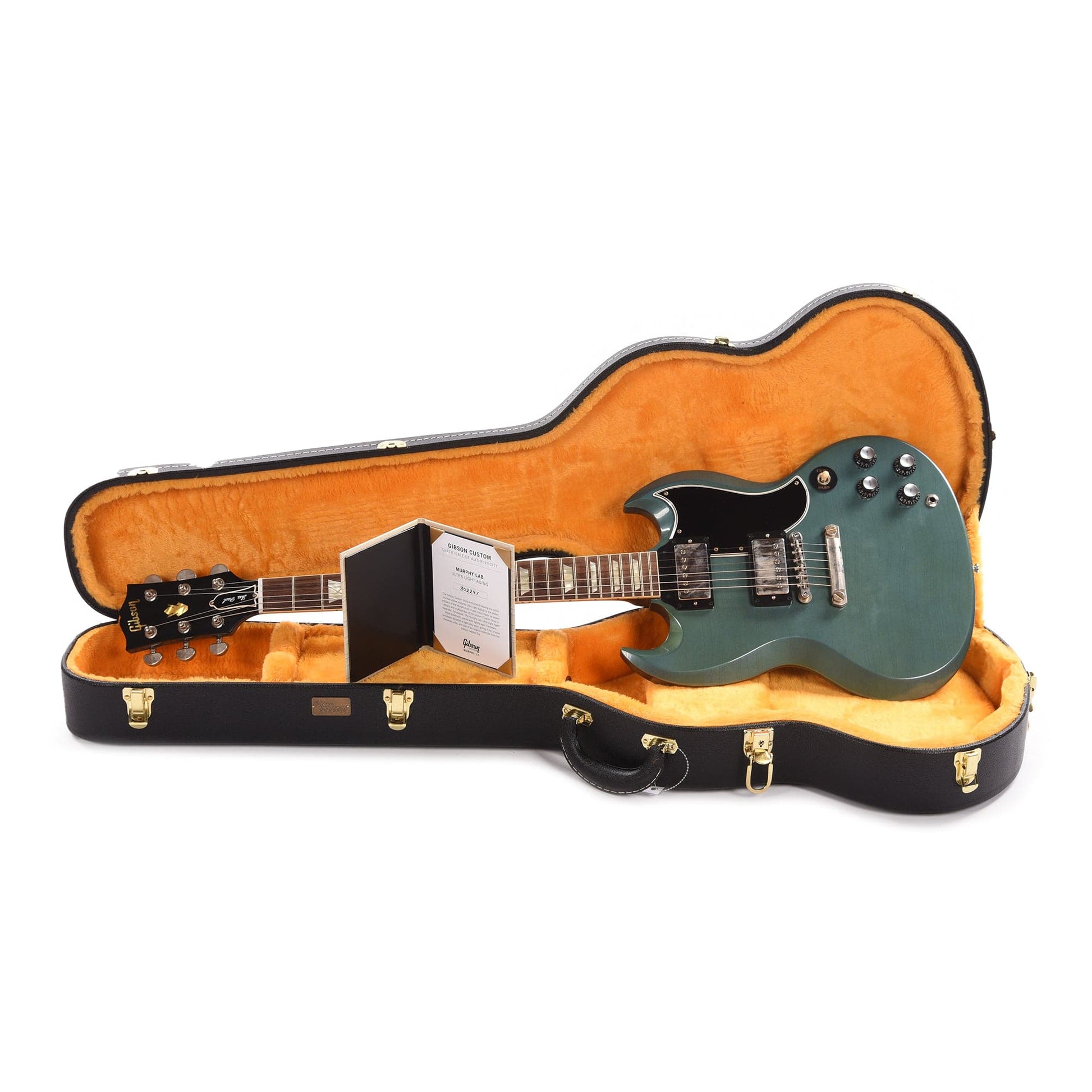 Gibson Custom Shop Murphy Lab 1961 Les Paul SG Standard "CME Spec" Ultra Light Aged Heavy Antique Pelham Blue w/Stop Bar & Grovers Electric Guitars / Solid Body