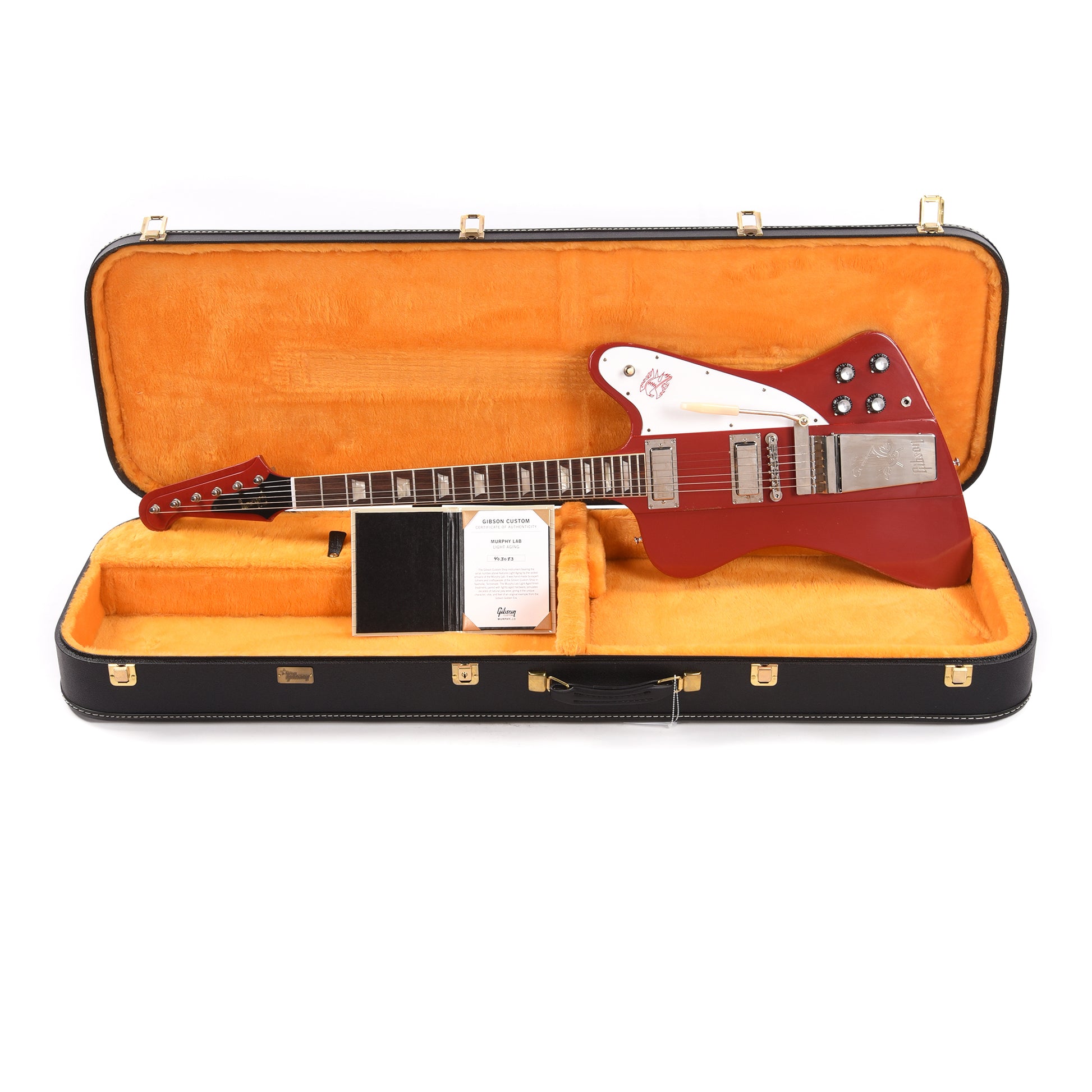 Gibson Custom Shop Murphy Lab 1963 Firebird V Cardinal Red Light Aged w/Maestro Vibrola Electric Guitars / Solid Body