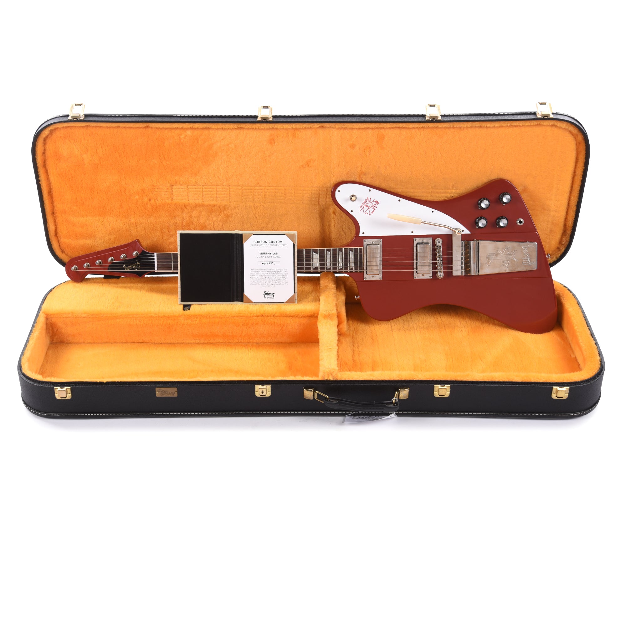 Gibson Custom Shop Murphy Lab 1963 Firebird V Ember Red Ultra Light Aged w/Maestro Vibrola Electric Guitars / Solid Body