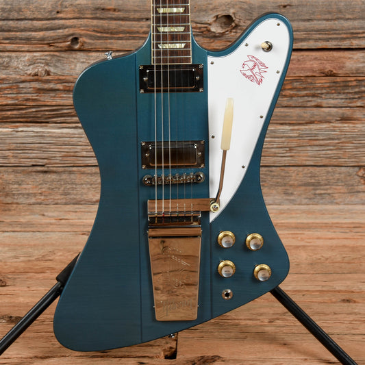Gibson Custom Shop Murphy Lab 1963 Firebird V Pelham Blue Ultra Light Aged NH w/Maestro Vibrola Pelham Blue 2022 Electric Guitars / Solid Body