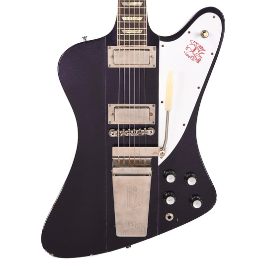 Gibson Custom Shop Murphy Lab 1963 Firebird V Purple Sparkle Light Aged w/Maestro Vibrola Electric Guitars / Solid Body
