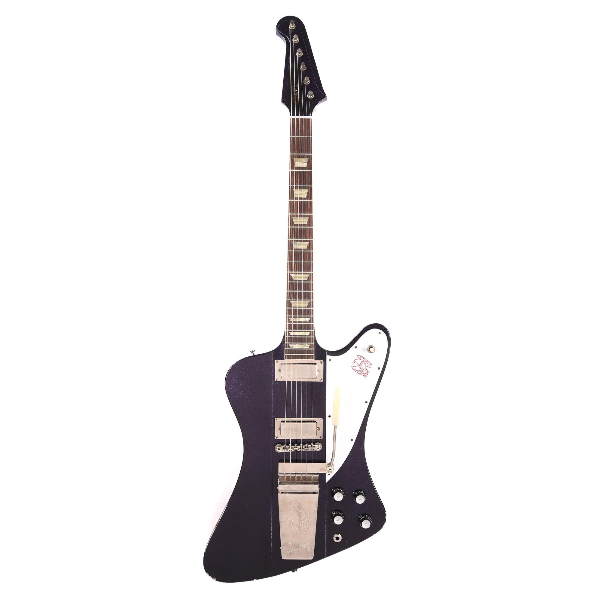 Gibson Custom Shop Murphy Lab 1963 Firebird V Purple Sparkle Light Aged w/Maestro Vibrola Electric Guitars / Solid Body