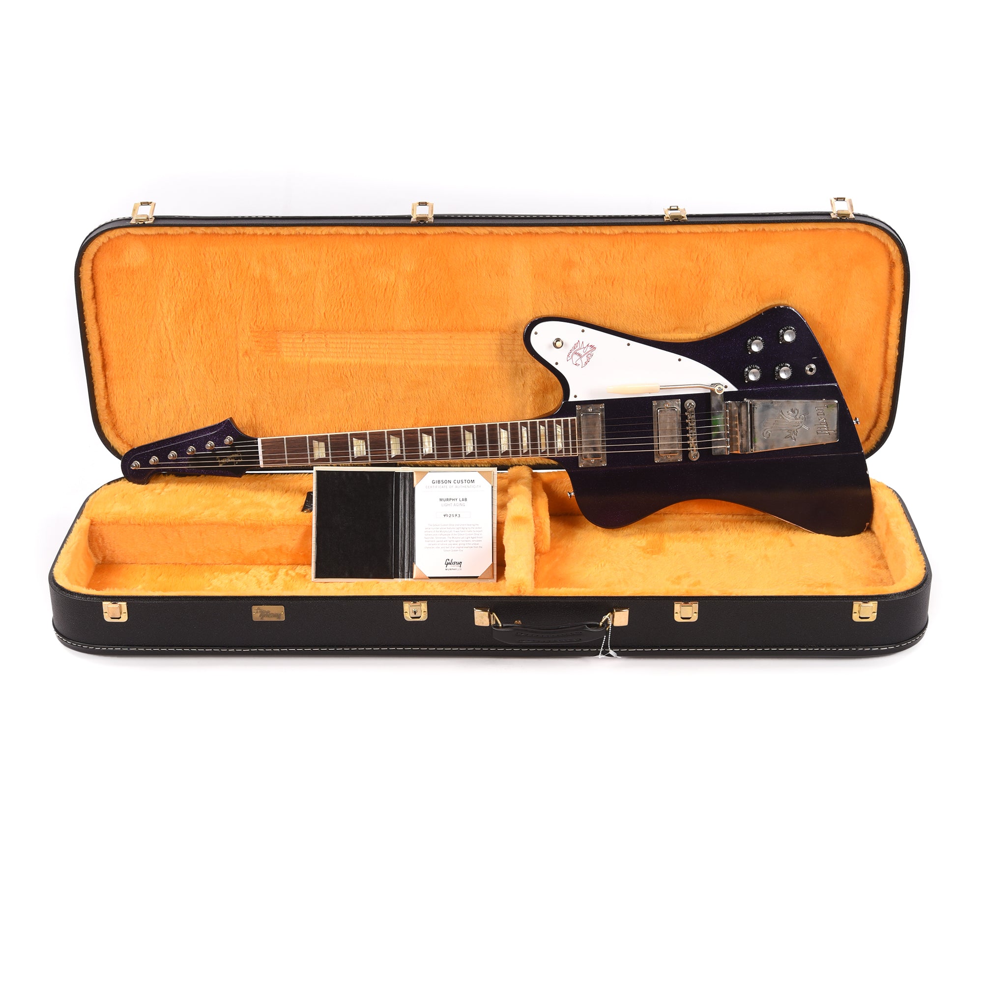 Gibson Custom Shop Murphy Lab 1963 Firebird V Purple Sparkle Light Aged w/Maestro Vibrola Electric Guitars / Solid Body