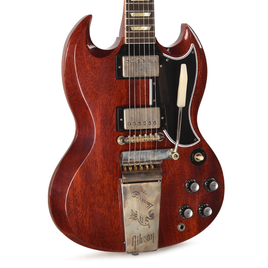 Gibson Custom Shop Murphy Lab 1964 SG Standard Reissue Cherry Red Ultra Light Aged w/Maestro Vibrola Electric Guitars / Solid Body