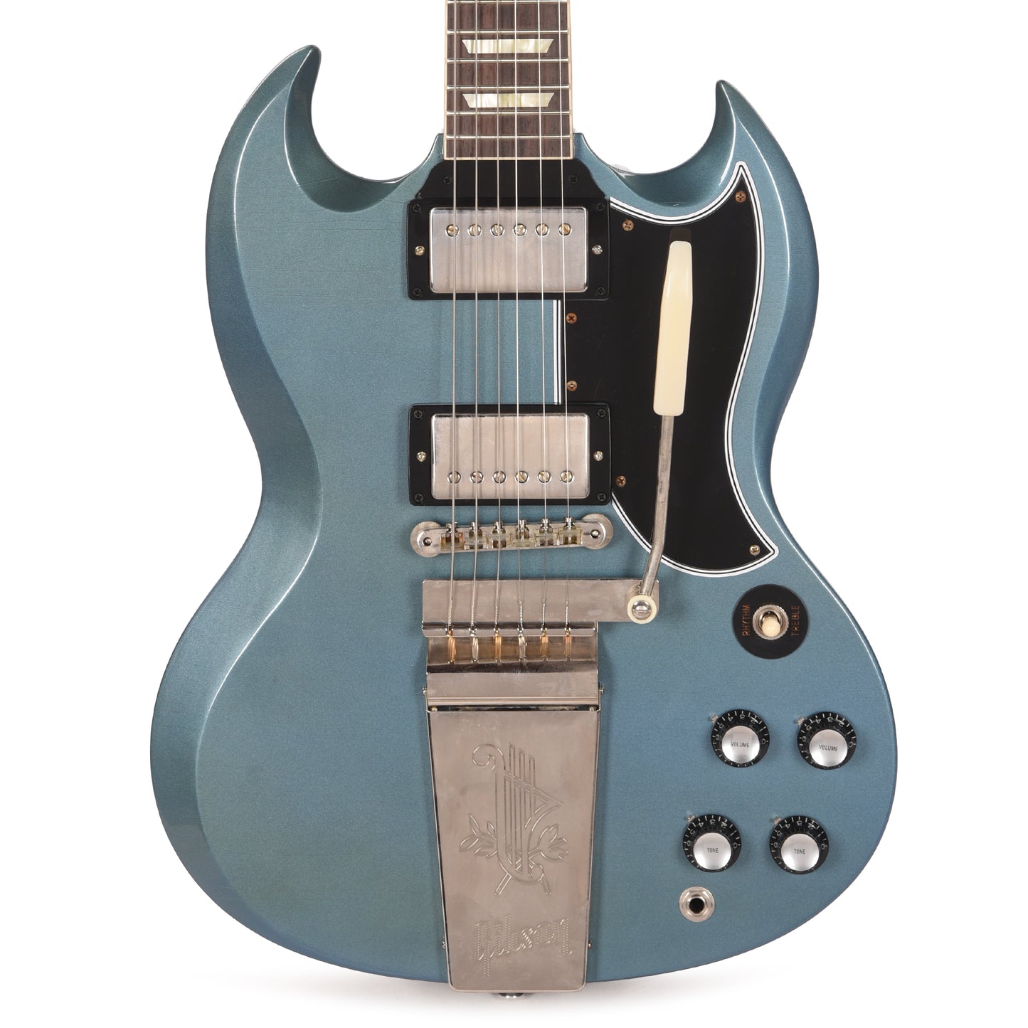 Gibson Custom Shop Murphy Lab 1964 SG Standard Reissue Pelham Blue Ultra Light Aged w/Maestro Vibrola Electric Guitars / Solid Body