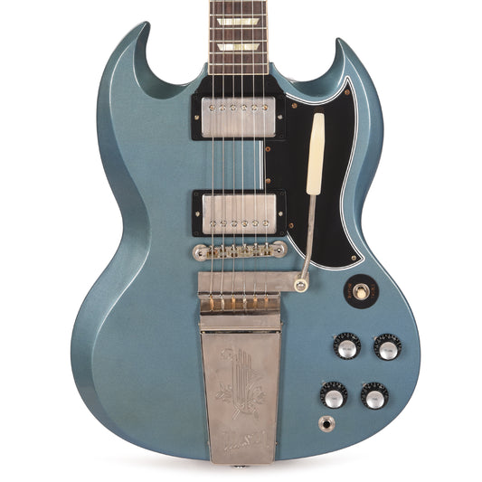 Gibson Custom Shop Murphy Lab 1964 SG Standard Reissue Pelham Blue Ultra Light Aged w/Maestro Vibrola Electric Guitars / Solid Body