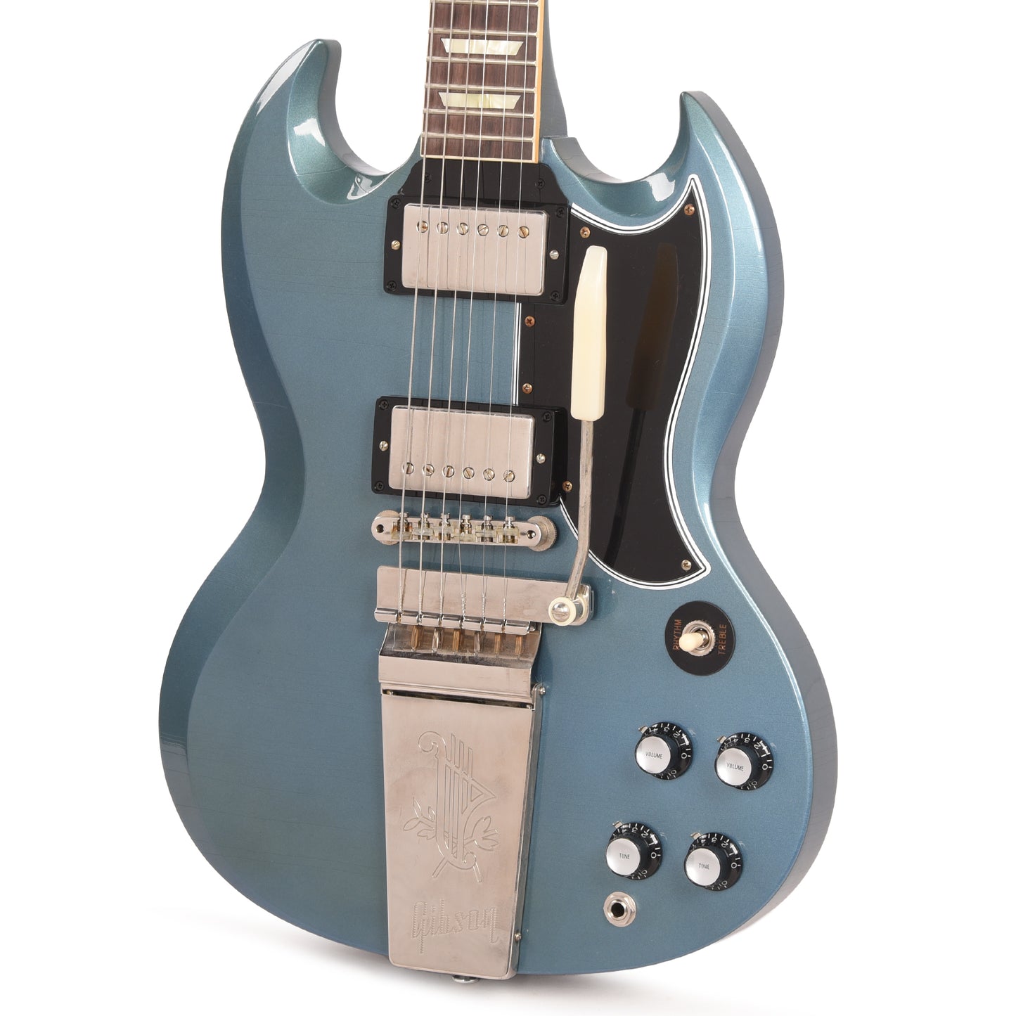 Gibson Custom Shop Murphy Lab 1964 SG Standard Reissue Pelham Blue Ultra Light Aged w/Maestro Vibrola Electric Guitars / Solid Body