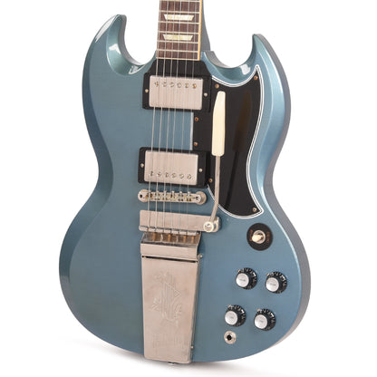 Gibson Custom Shop Murphy Lab 1964 SG Standard Reissue Pelham Blue Ultra Light Aged w/Maestro Vibrola Electric Guitars / Solid Body