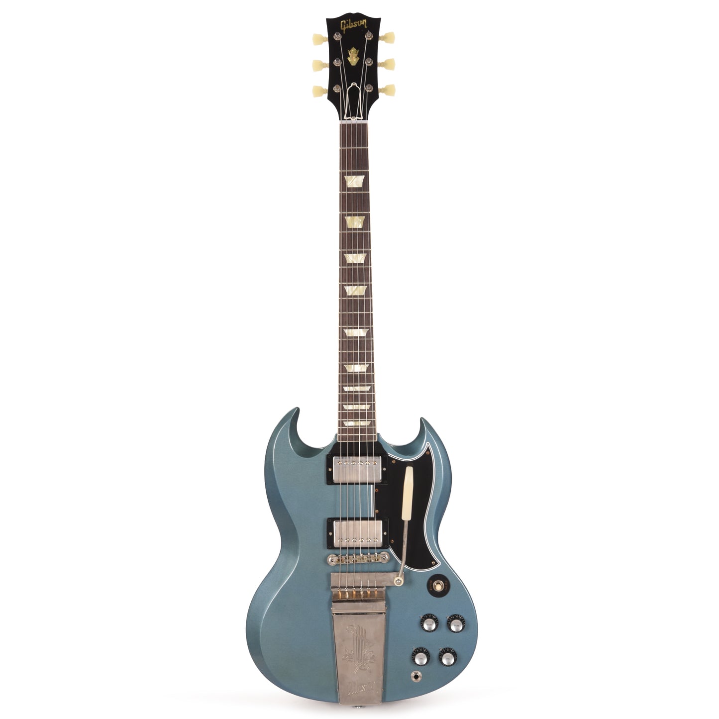 Gibson Custom Shop Murphy Lab 1964 SG Standard Reissue Pelham Blue Ultra Light Aged w/Maestro Vibrola Electric Guitars / Solid Body