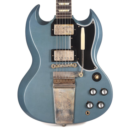 Gibson Custom Shop Murphy Lab 1964 SG Standard Reissue Pelham Blue Ultra Light Aged w/Maestro Vibrola Electric Guitars / Solid Body