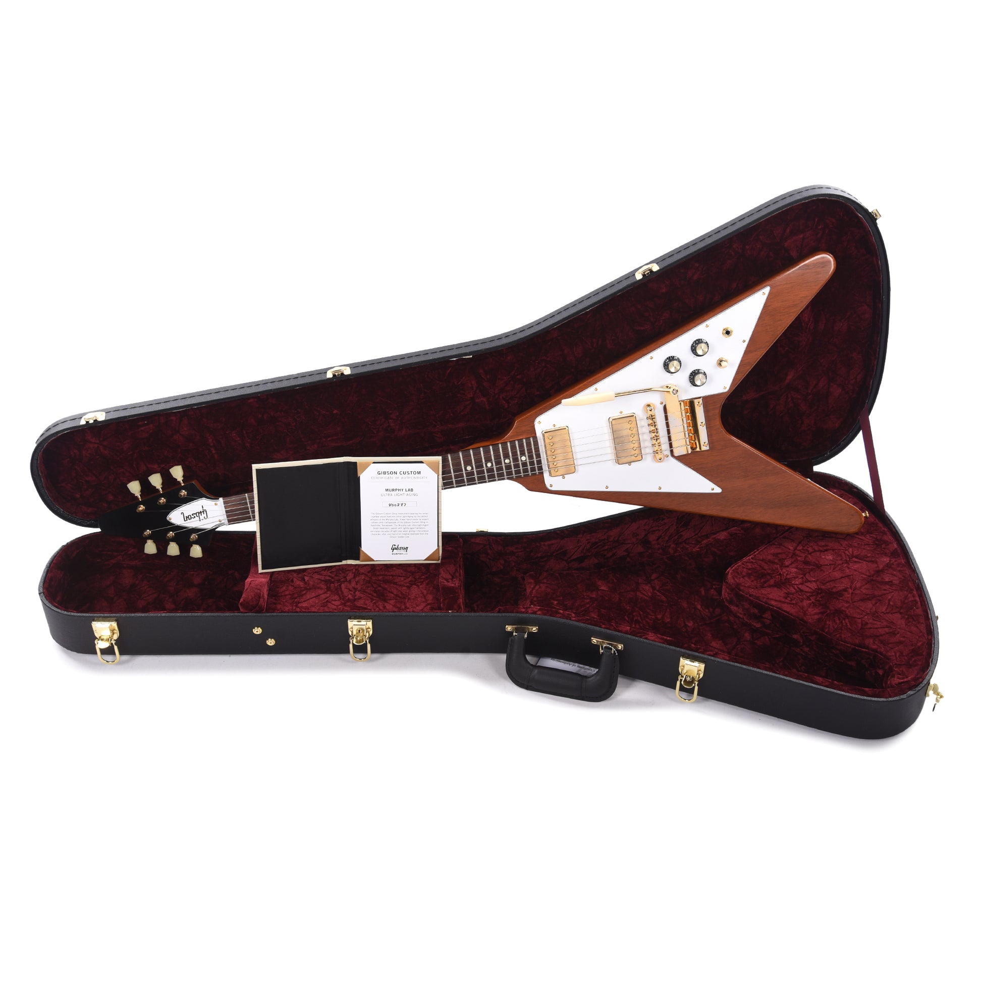 Gibson Custom Shop Murphy Lab 1967 Flying V "CME Spec" Heavy Antique Gold Top Filler Ultra Light Aged w/Maestro Vibrola Electric Guitars / Solid Body