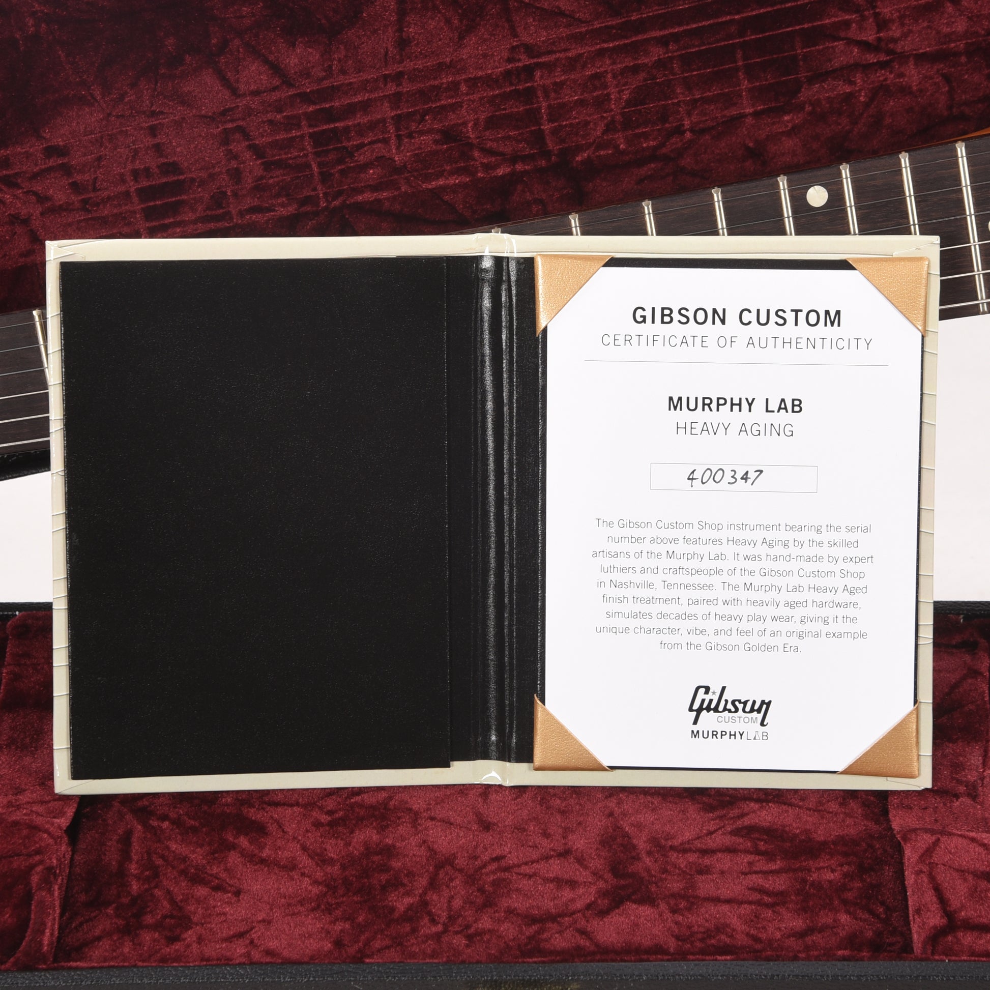 Gibson Custom Shop Murphy Lab 1967 Flying V "CME Spec" Heavy Antique GT Filler Heavy Aged w/Maestro Vibrola Electric Guitars / Solid Body