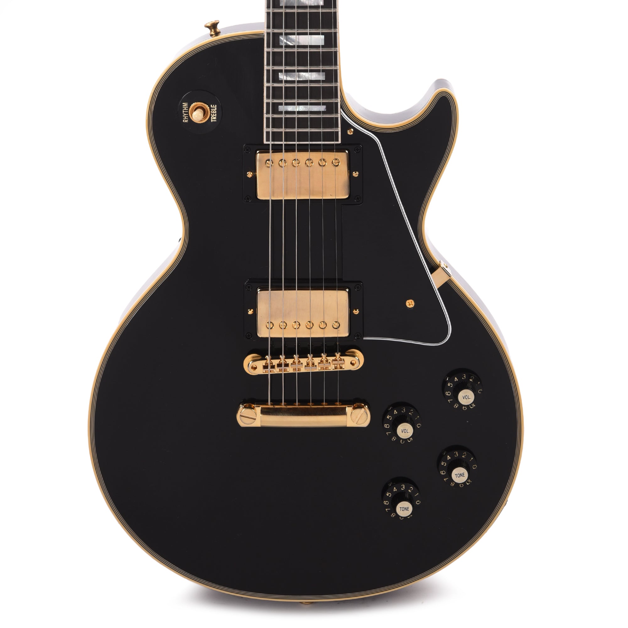 Gibson Custom Shop Murphy Lab 1968 Les Paul Custom Reissue Ebony Ultra Light Aged Electric Guitars / Solid Body