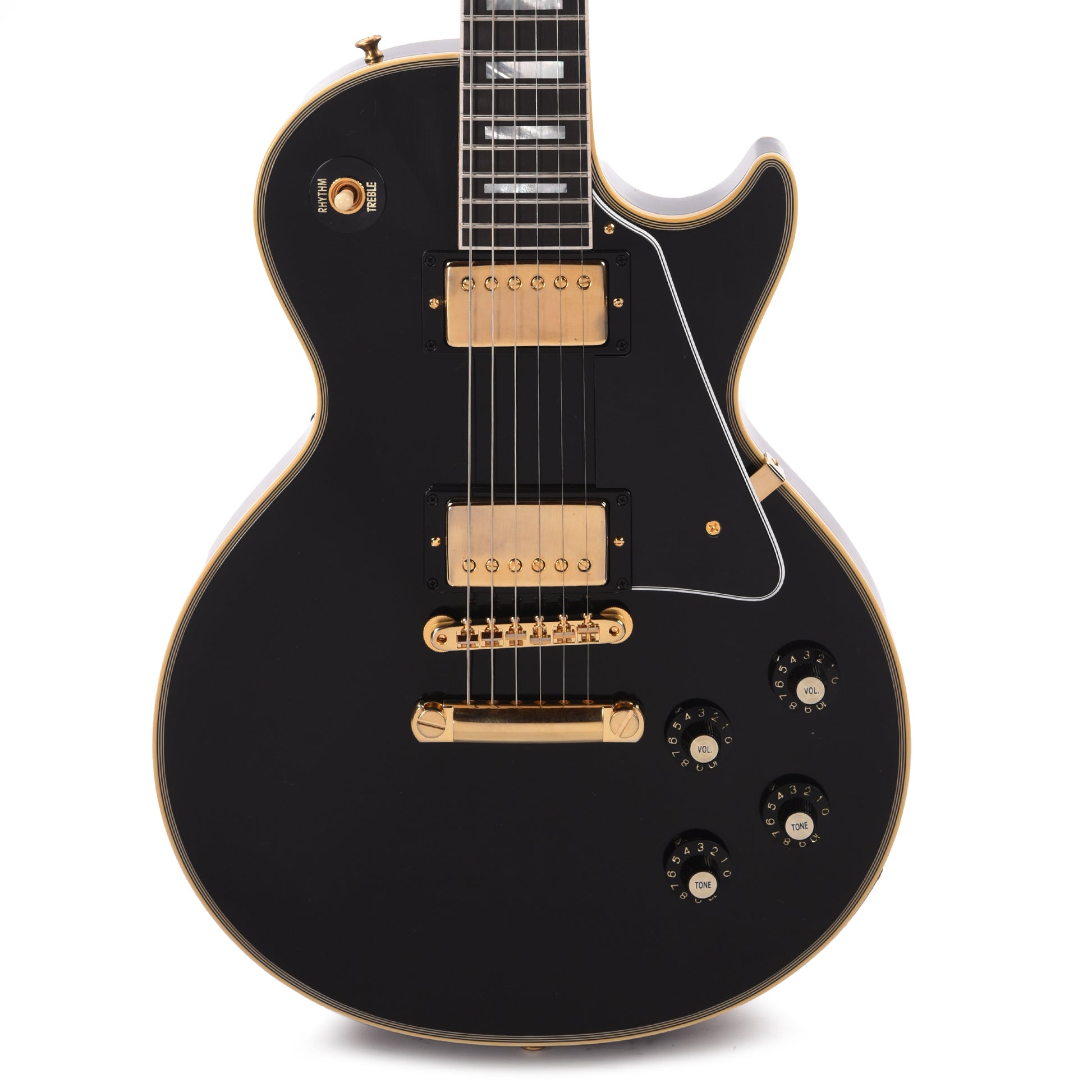 Gibson Custom Shop Murphy Lab 1968 Les Paul Custom Reissue Ebony Ultra Light Aged Electric Guitars / Solid Body