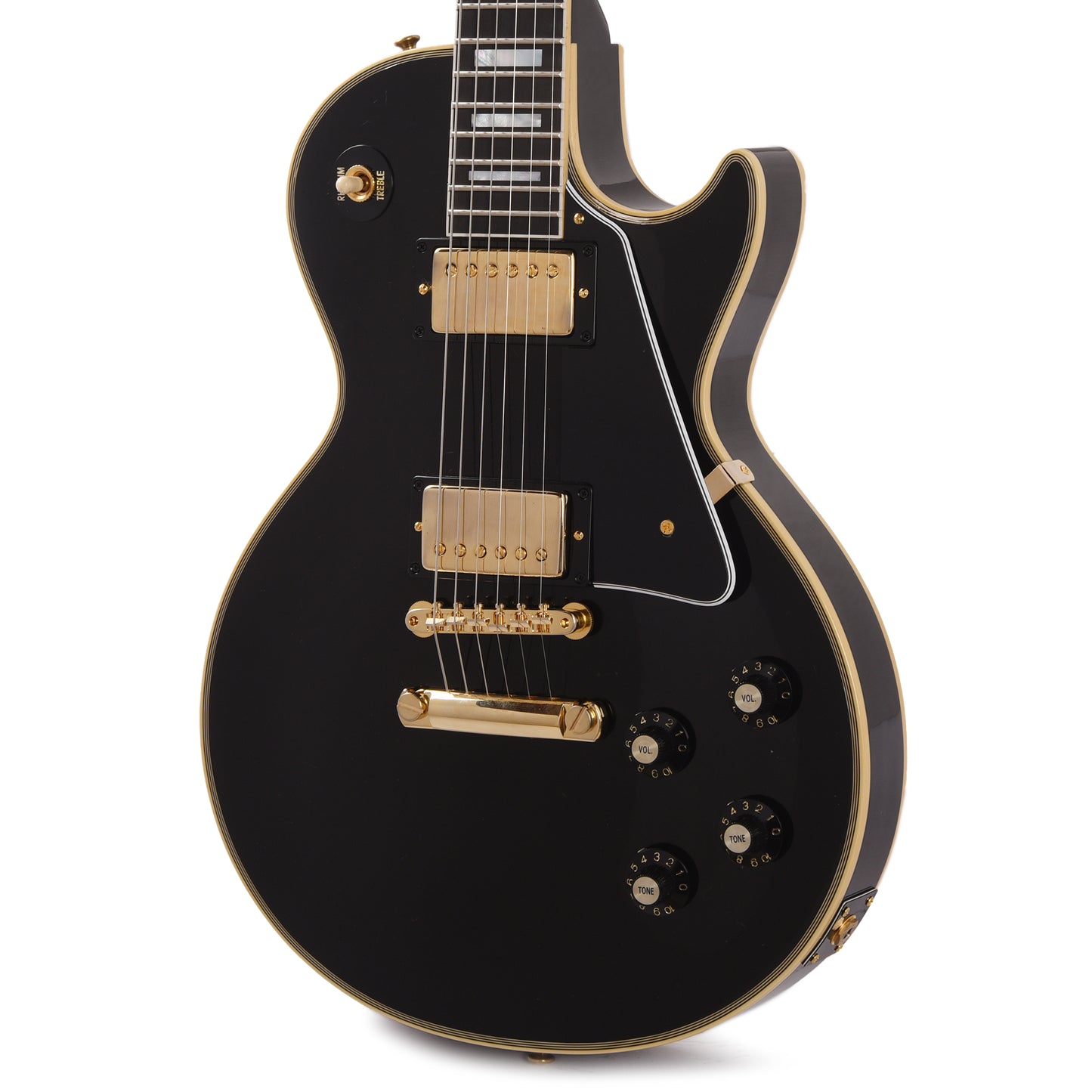 Gibson Custom Shop Murphy Lab 1968 Les Paul Custom Reissue Ebony Ultra Light Aged Electric Guitars / Solid Body