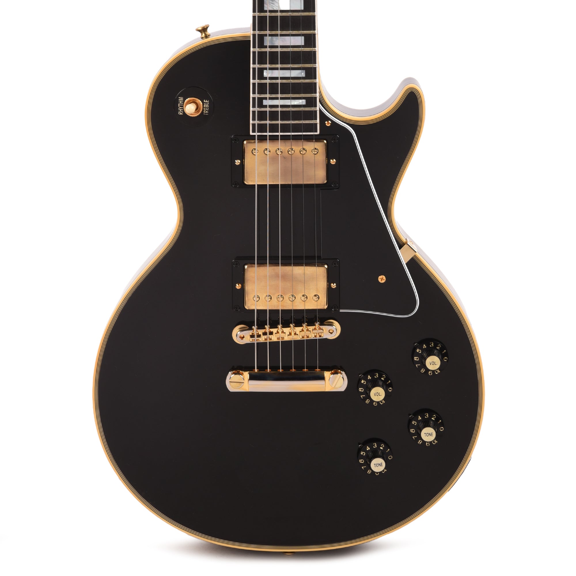 Gibson Custom Shop Murphy Lab 1968 Les Paul Custom Reissue Ebony Ultra Light Aged Electric Guitars / Solid Body