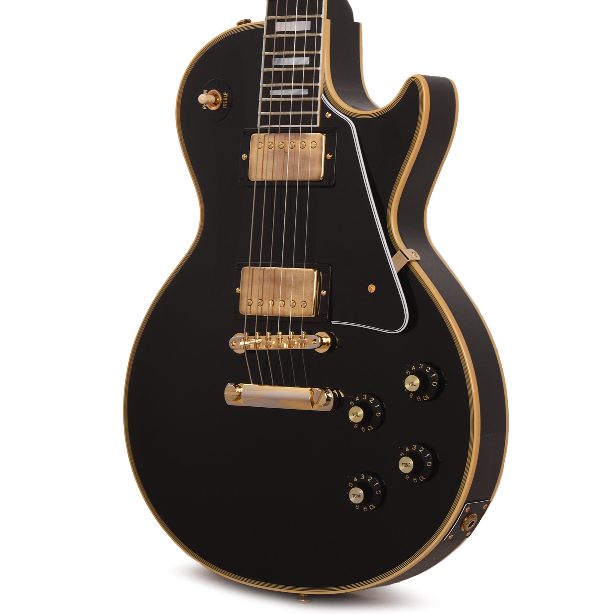 Gibson Custom Shop Murphy Lab 1968 Les Paul Custom Reissue Ebony Ultra Light Aged Electric Guitars / Solid Body