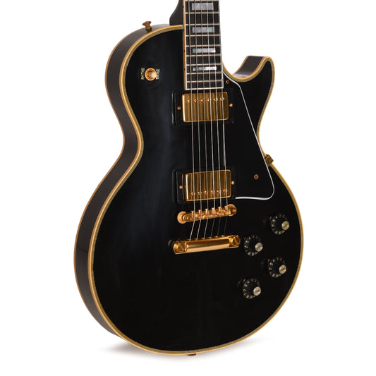 Gibson Custom Shop Murphy Lab 1968 Les Paul Custom Reissue Ebony Ultra Light Aged Electric Guitars / Solid Body