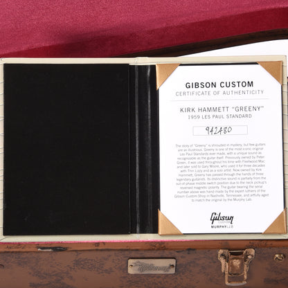 Gibson Custom Shop Murphy Lab Replica Kirk Hammett 1959 Les Paul Standard "Greeny" Aged Electric Guitars / Solid Body