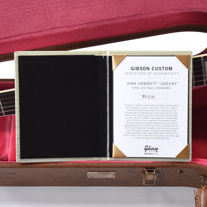 Gibson Custom Shop Murphy Lab Replica Kirk Hammett 1959 Les Paul Standard "Greeny" Aged Electric Guitars / Solid Body