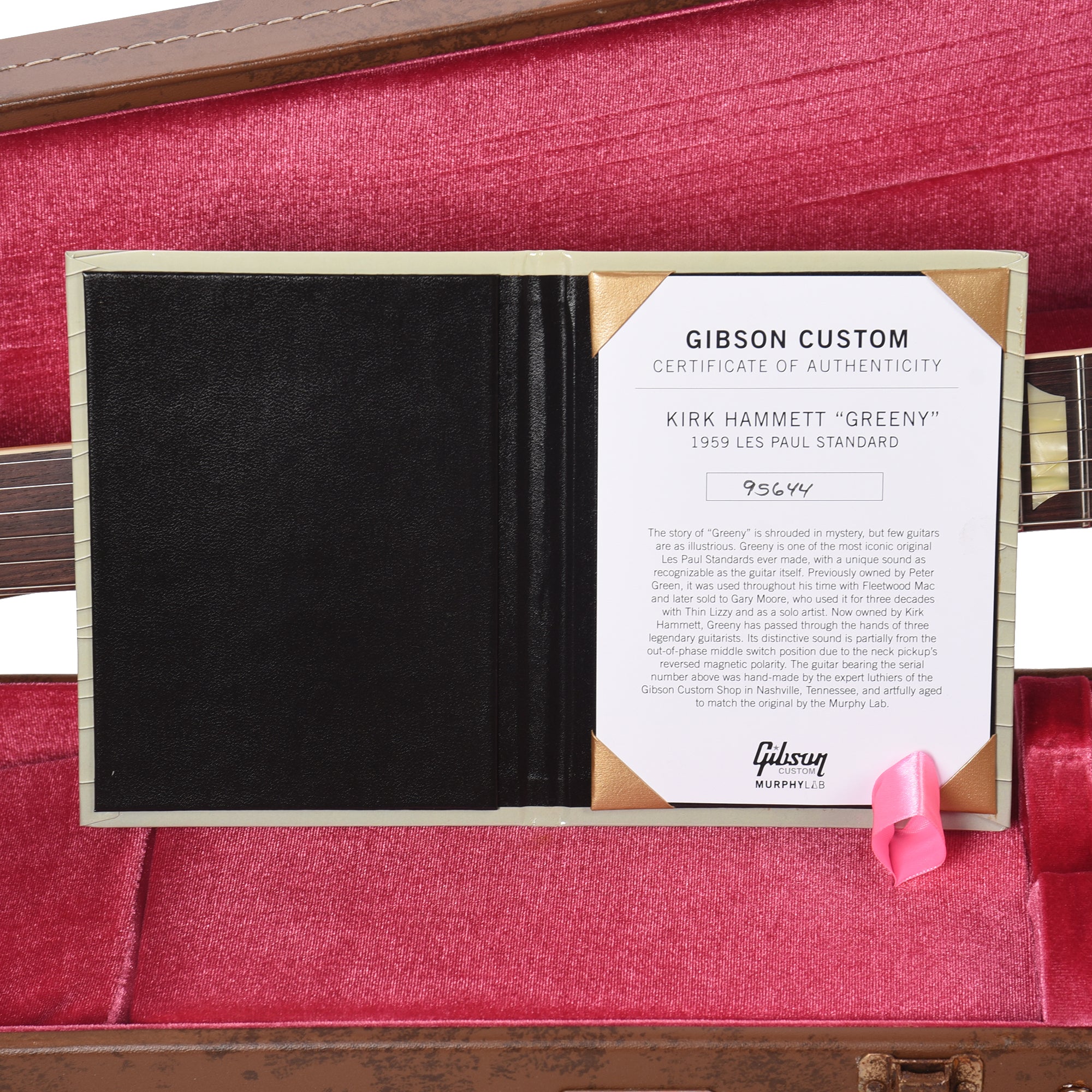 Gibson Custom Shop Murphy Lab Replica Kirk Hammett 1959 Les Paul Standard 