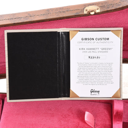 Gibson Custom Shop Murphy Lab Replica Kirk Hammett 1959 Les Paul Standard "Greeny" Aged Electric Guitars / Solid Body