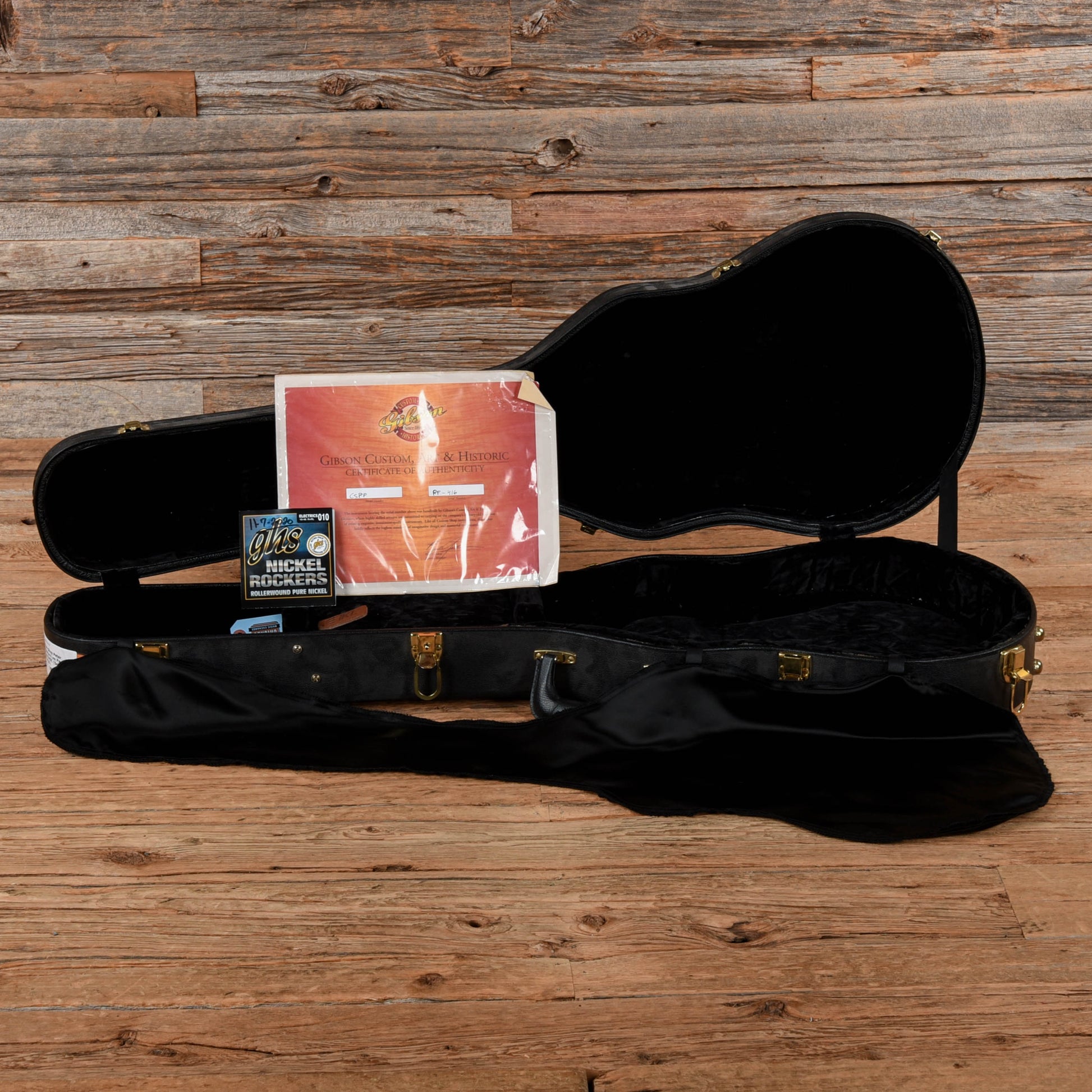 Gibson Custom Shop Peter Frampton Signature Les Paul Ebony 2000 Electric Guitars / Solid Body