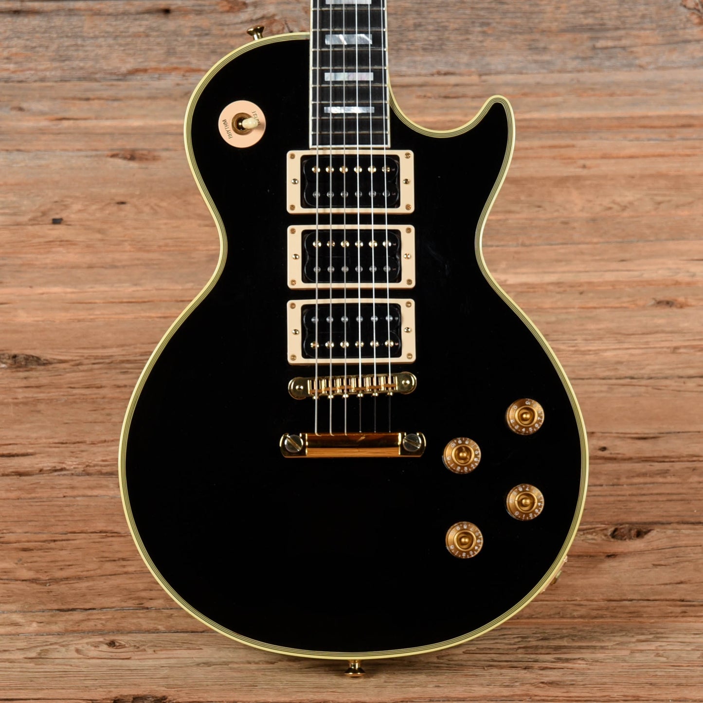 Gibson Custom Shop Peter Frampton Signature Les Paul Ebony 2000 Electric Guitars / Solid Body