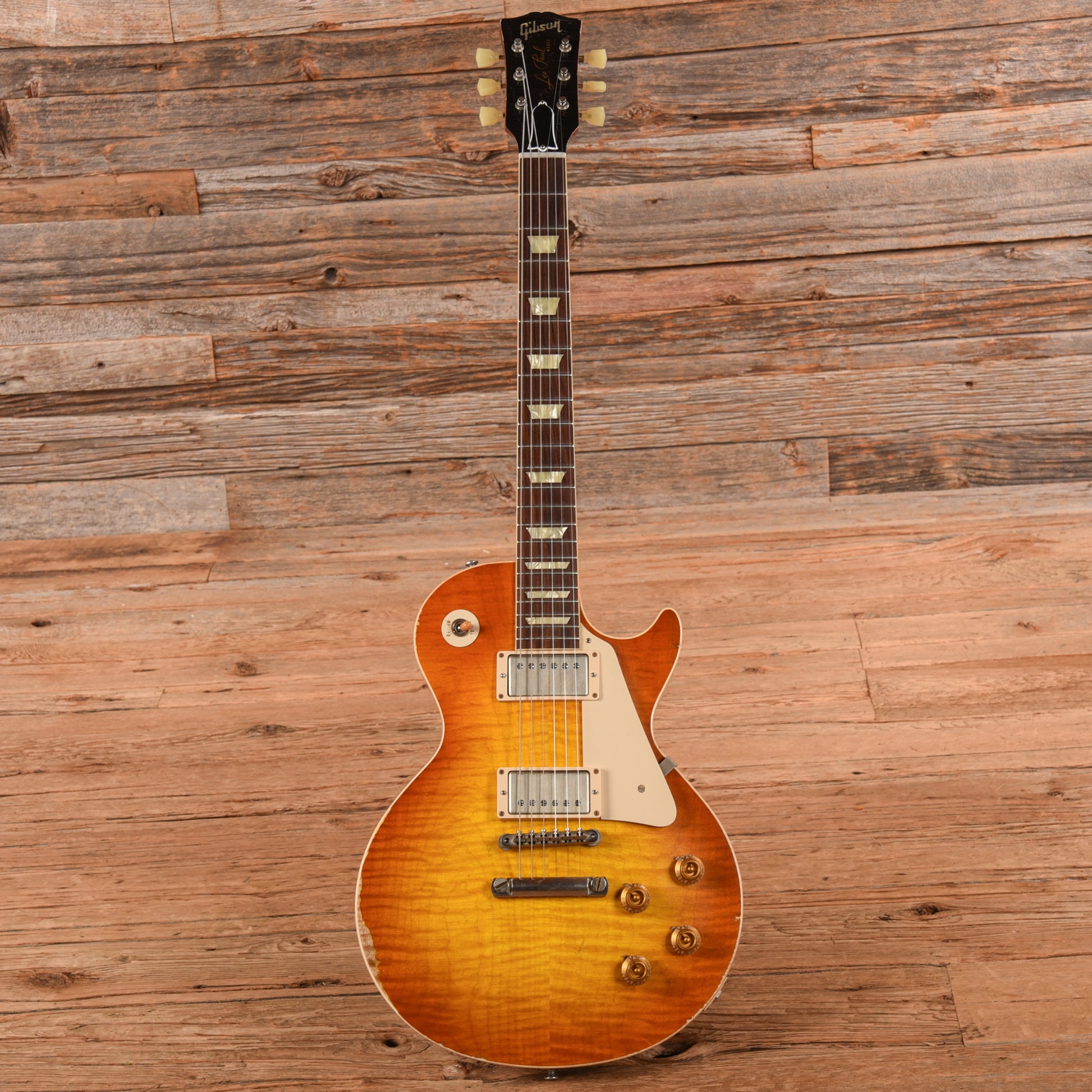 Gibson Custom True Historic '59 Les Paul Standard Reissue Tom Murphy Aged Sunrise Tea Burst 2015 Electric Guitars / Solid Body
